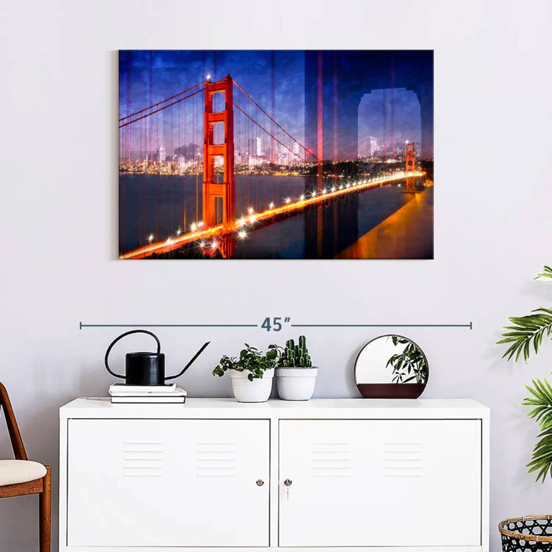 Lilie Golden Gate Bridge Composing, 24" H x 36" W