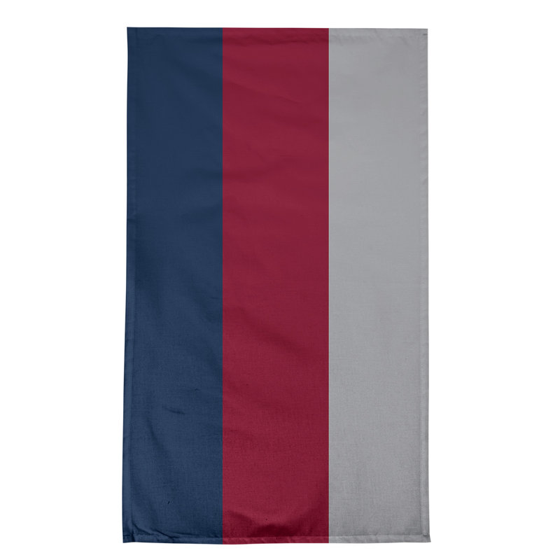 Serviette de thé hockey Anaheim, Bleu nuit polaire / rouge / argent, Sergé de coton