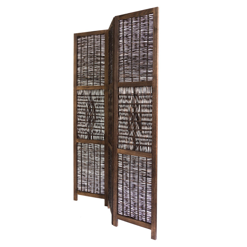 Amargeti 120cm W x 170cm H 3 - Panel Folding Room Divider