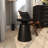 Alaunna Copper Metal Side End Accent Table with Bell Shaped Base, 15" x 15" x 19"-747592028-747592027