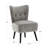Dechane 22.5" Modern & Contemporary Accent Chair with Velvet Fabric Upholstery, Button-Tufted Back, Foam Over Pocket Coils-402776198