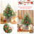  2ft Prelit Mini Christmas Tree, PE Artificial Tabletop Tree with Warm White Plug-In Lights, Realistic Branch Tips for Home Office Decor, Green