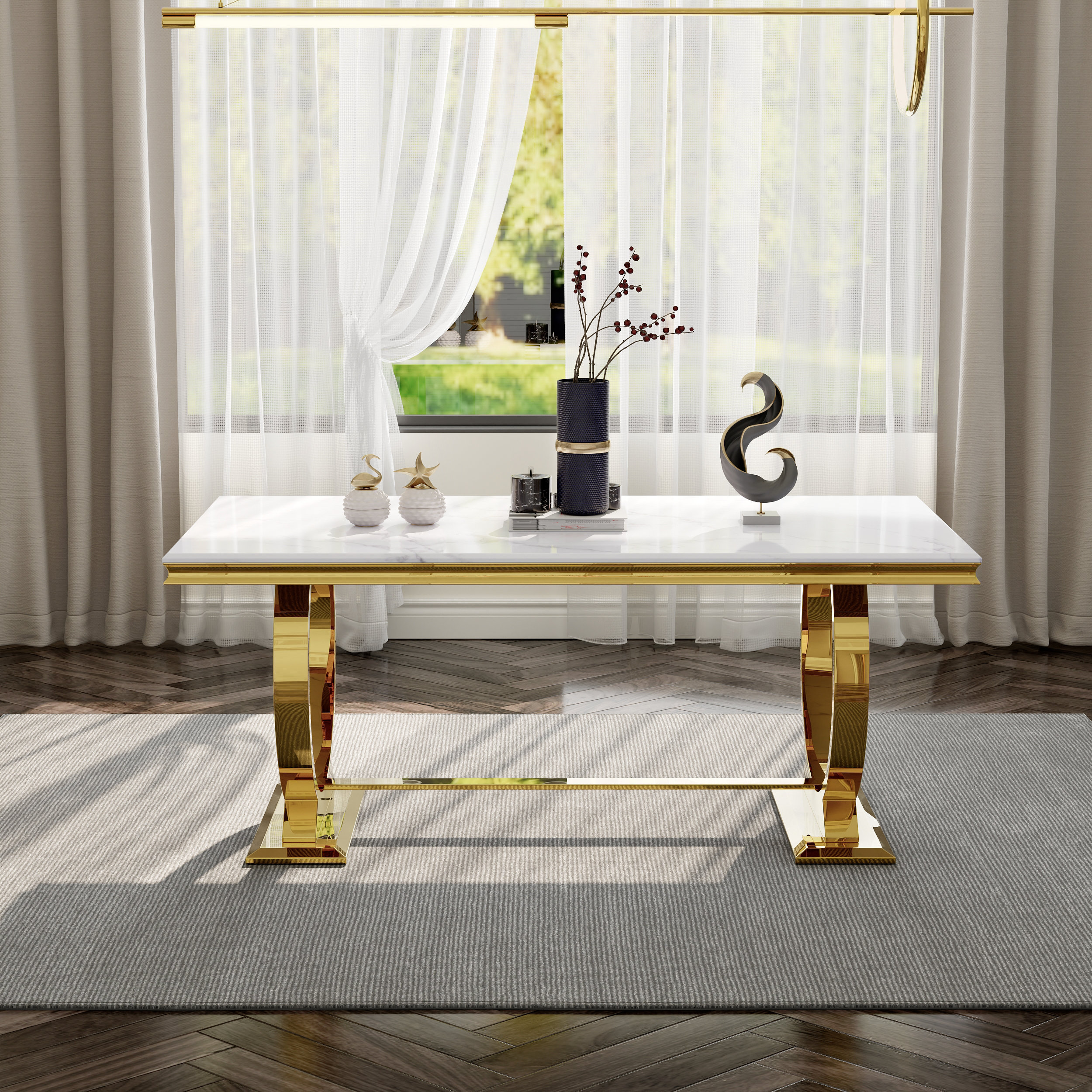 Everly Quinn 72 Inch Dining Table | Wayfair
