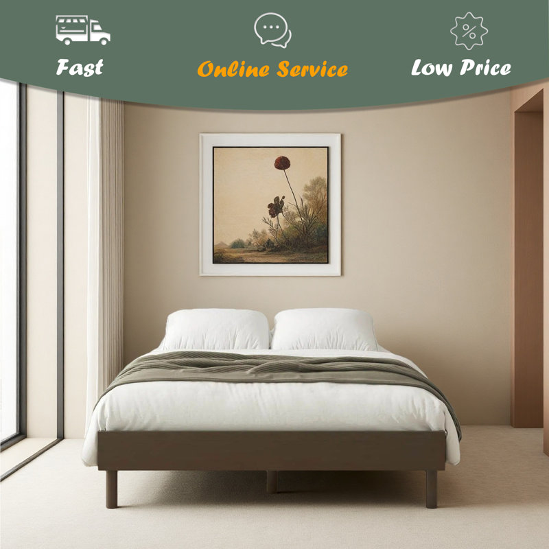 Cologne Tool-Less Wood Platform Bed