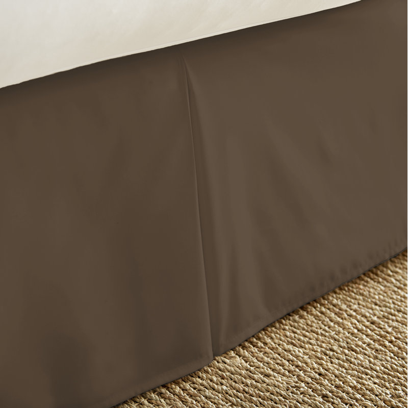 Chocolate Brown Queen Cotton Polyester Bed Skirt