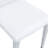 Set Of 4 White PU Leather Backrest Chairs With Silver Metal Legs - The Perfect Combination, Suitable For Minimalist And Modern Home Styles
