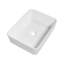 Lavabo vasque rectangulaire encastré en porcelaine vitrifiée 19 "x 15" avec robinet-122499433