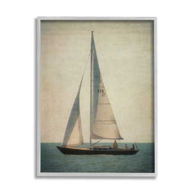 Voilier solitaire relaxant