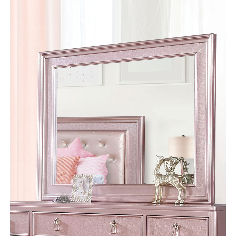 Miroir de commode Cravens, Or rose