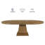 Table de salle à manger extensible en bois Vaughn-274394052