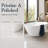 59" Solid Surface Freestanding Bathtub, Glossy White Stone Resin, Deep Soaking, Ergonomic Curve, Pop-Up Drain