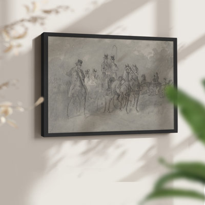 Vintage Sketch Work-XXII -Framed Print - Restickable