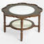 Table basse à plateau avec tablette