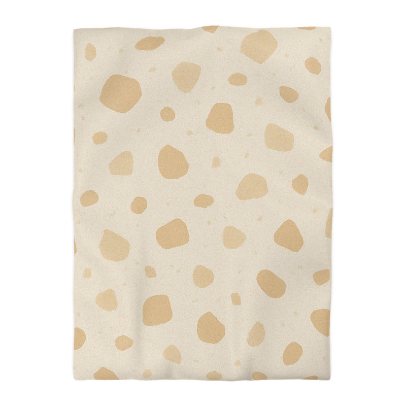 Microfiber Duvet Cover Boho Style, Design 39, Cream, Twin XL Duvet Cover