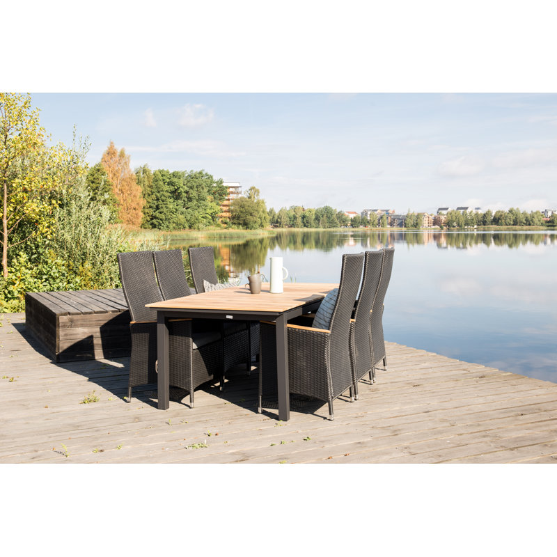 Mabton Stacking Patio Dining Armchair with Cushion