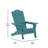 Ayleah Commercial All-Weather Adirondack Chairs with Cupholders-1083030701
