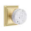 Terrazzo Round Knob with Square Rosette-1348897149