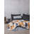 Premium 100% Cotton Ranforce Super King Quilt Cover Set, Grey | Duvet Cover 102.4 x 86.6 inches, 2 Pillowcases 23.6 x 23.6 inches | Reactive Printing, Machine Washable, Envelope & Button Closure, Soft & Durable-112932146-112932179