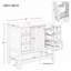 Meuble-lavabo 36 po avec lavabo en céramique-122308801