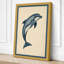 Leaping Dolphin Coastal - Wrapped Canvas-2113617685-2113617705