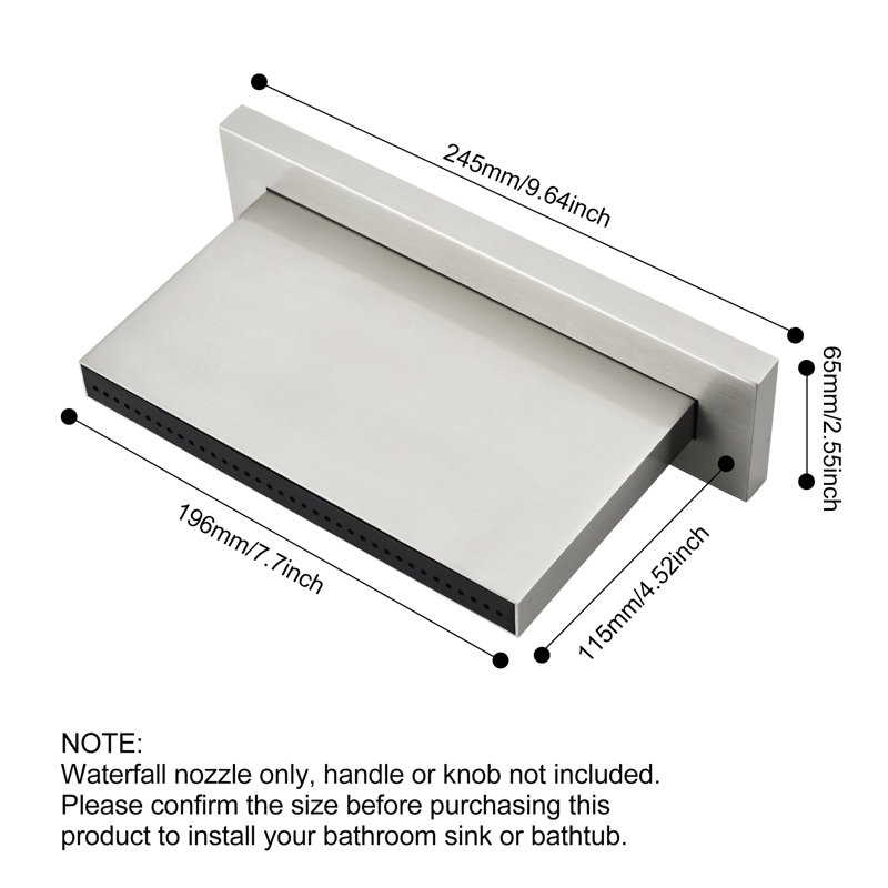 Tub Filler, Brushed Nickel