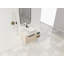 Meuble-lavabo flottant de 36 po au design moderne avec lavabo d'art en céramique, plaque de pierre plate et petites tablettes de rangement, porte à fermeture douce, ensemble KD-125515294