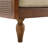 Elara Mid-Century Modern Rubberwood Loveseat Sofa with PE Rattan Armrests-1497466077