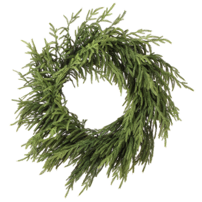 30" Just Cut Natural Touch Norfolk Pine Wreath