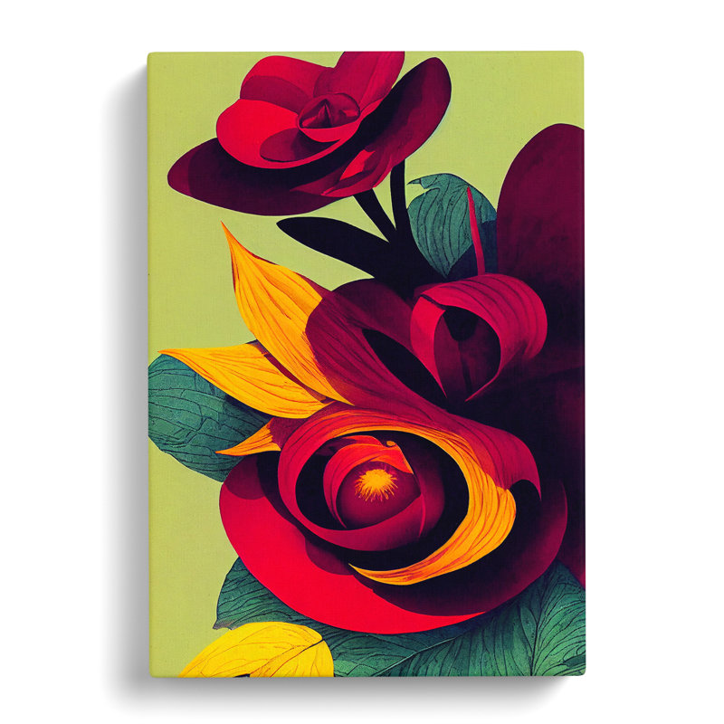 Fascinating Flowers - Wrapped Canvas Print, 50cm H x 35cm W