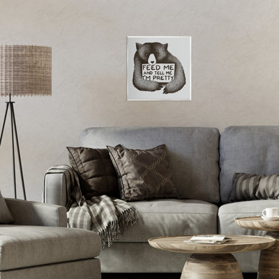 Feed & Tell Me I'm Pretty Wall Plaque, design by Tobe Fonseca