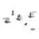 Zendo™ Two Handle Widespread Bidet Faucet