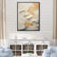 Modern Golden Beige Plam Tree - Abstract Canvas Art Print-1322769331-1322769325