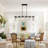 Mahailey 6 - Light Crystal Kitchen Island Linear Pendant