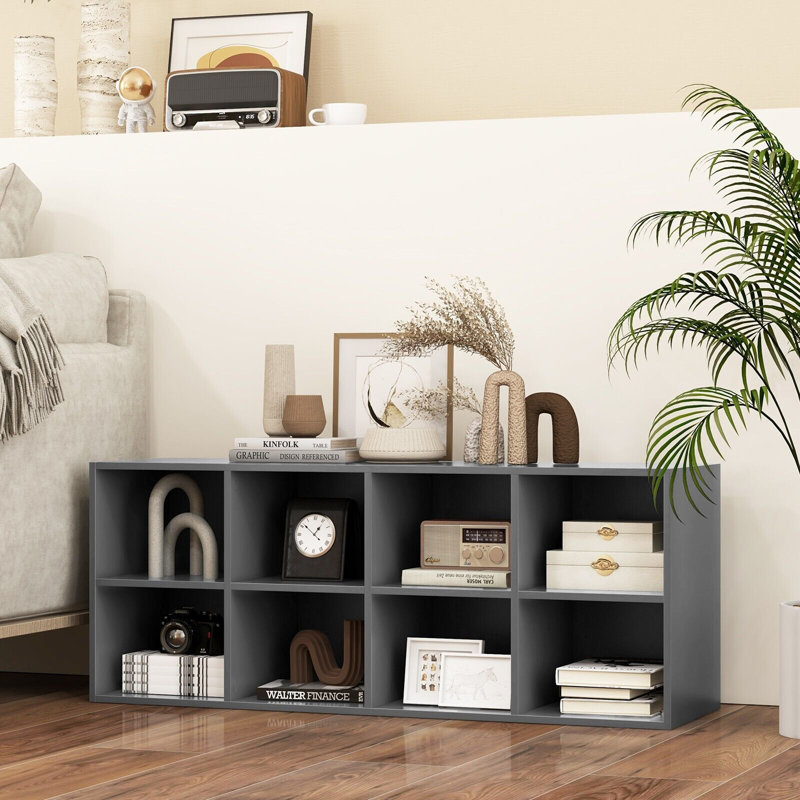 8 Pair Shoe Storage Bench, Grey