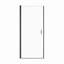 Porte de douche circulaire semi-sans cadre l 34 po x H 72 po avec verre trempé de 0,5 po d'épaisseur (6 mm)-123404558