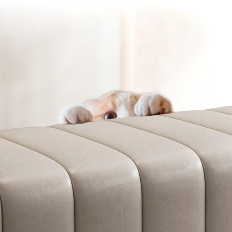 Upholstered Bench, Beige
