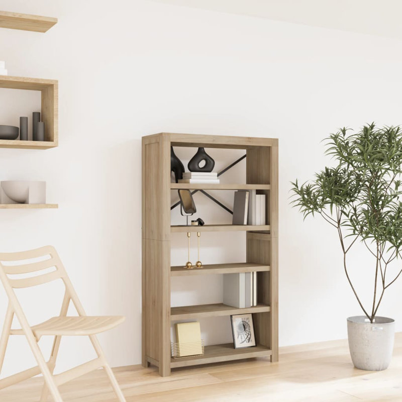 Robelmont 140cm H Solid Wood Standard Bookcase