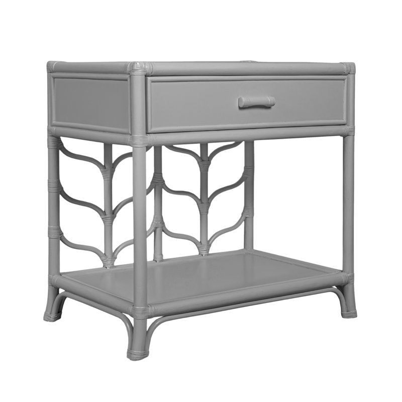Ivy 1 - Drawer Nightstand, Light Gray