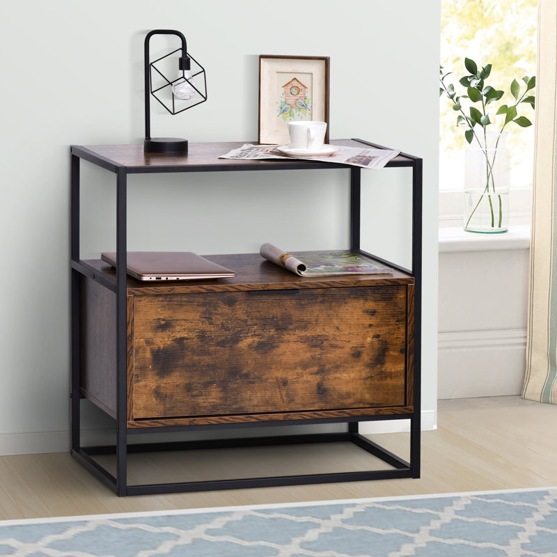 Kester Bedside Table with Storage