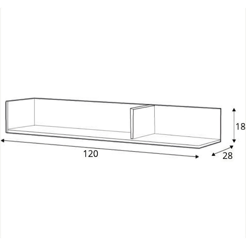 Stancil Accent Shelf with Adjustable Shelves