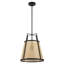 Luminaire suspendu noir mat 1 lumière
