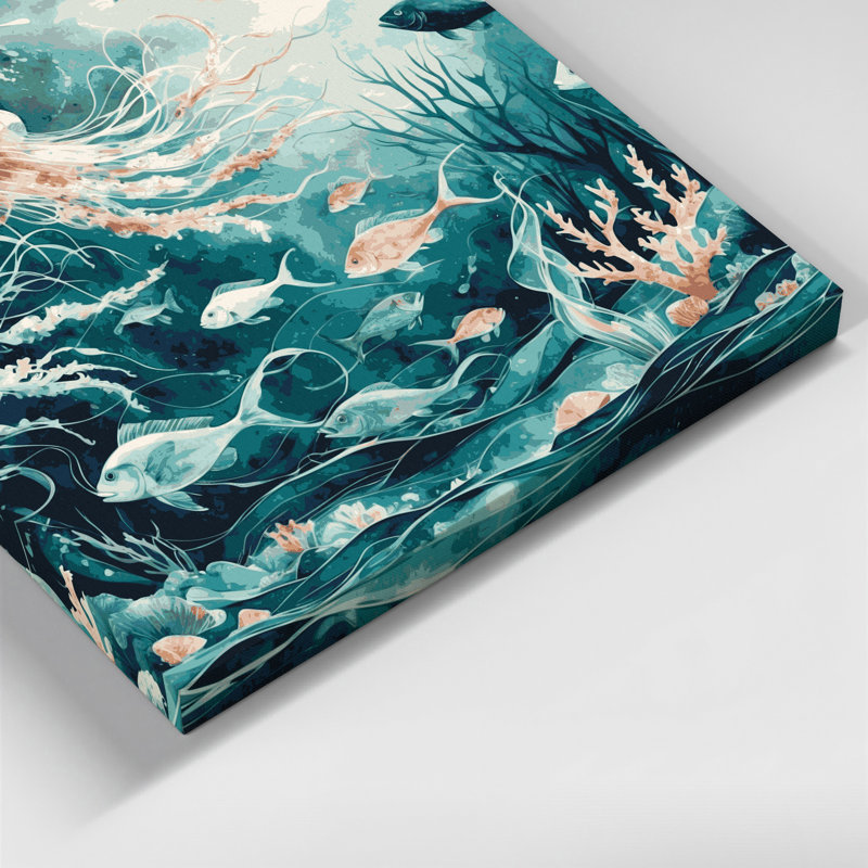 Art nautique sur toile vert