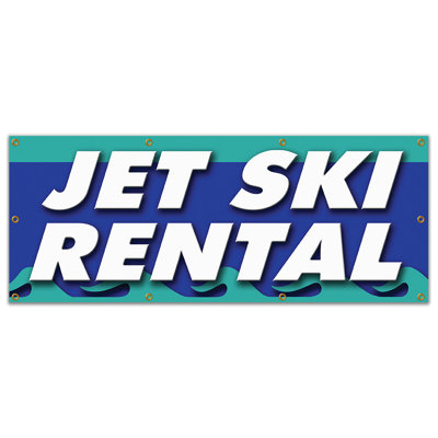 JET SKI RENTAL Banner Sign