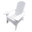 Fauteuil Adirondack confortable intérieur / extérieur avec trou de parasol pour la détente de patio ou de jardin-1755065404