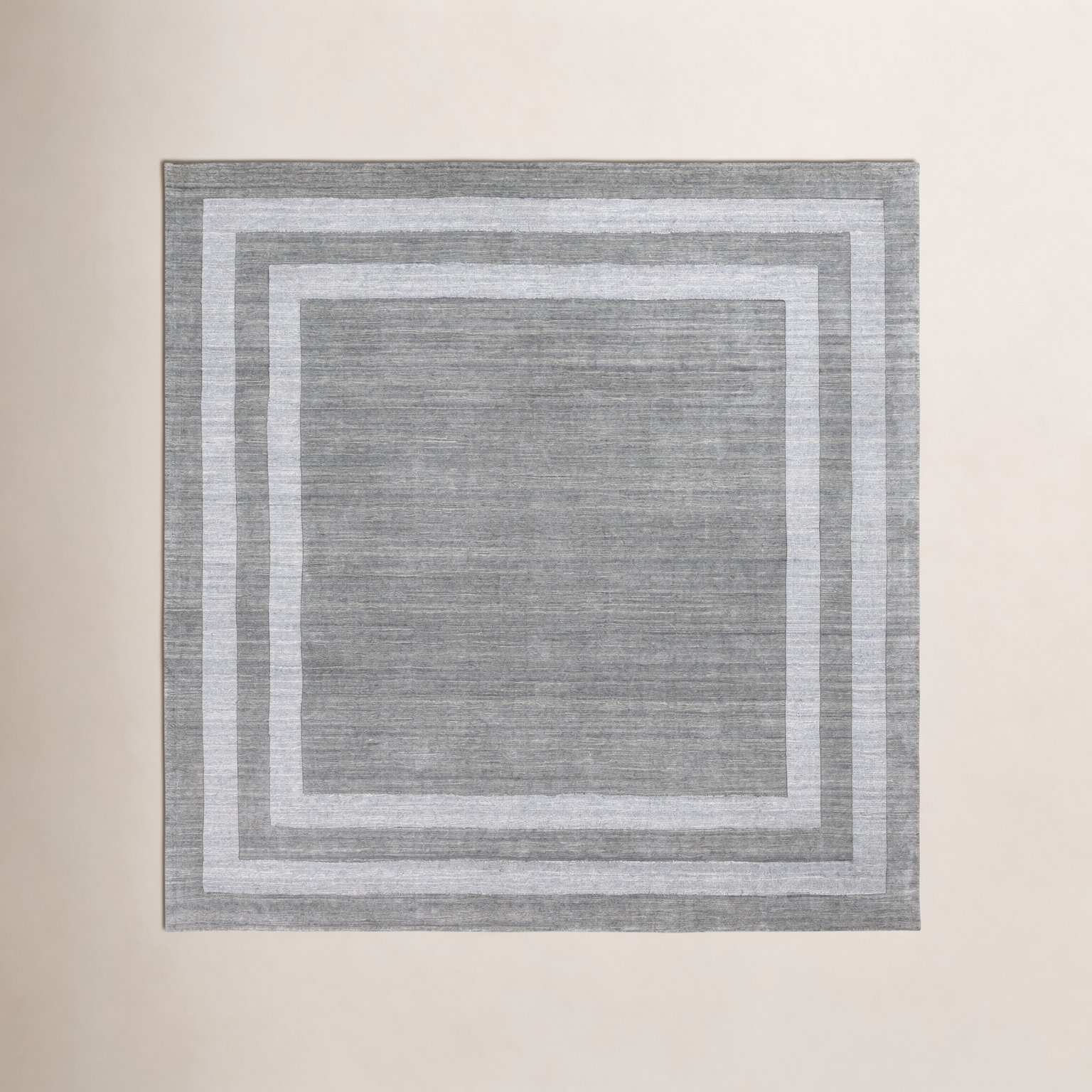 Pierson Medium Gray Hand-Tufted Rug, Square 8'