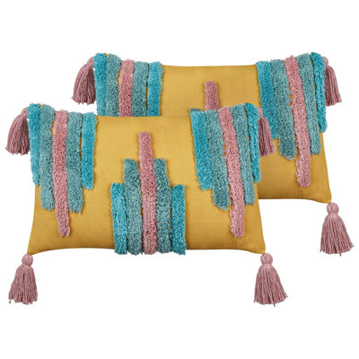 Keturah Geometric Rectangular Cushion