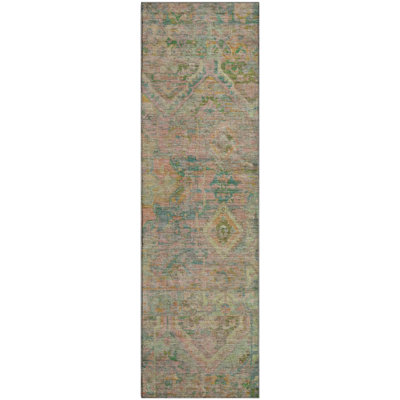 Premium Machine Washable Slesnick AMF1664 Global Rug