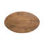 Table basse ovale en bois avec pieds en fer Mango