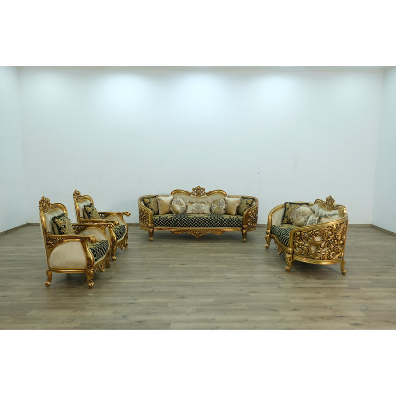 Armchair, Black/Gold