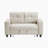 Oclair 56.5" Modern & Contemporary Boucle Loveseat with Convertible Pull-Out Sleeper Bed, Integrated USB Multi Charging Ports-1285940209